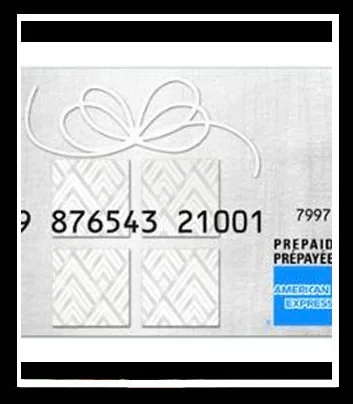 3 X AMEX PREPAID W/P $2700 BALANCE